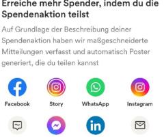 Flyer , Poster verteilen für Spendenaufruf